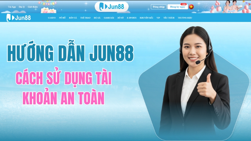  Hướng Dẫn JUN88 – Đăng Ký, Đăng Nhập, Nạp Rút 2026